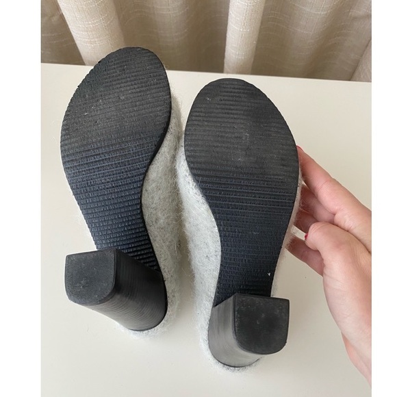 Tibi Gray Leona Alpaca & Wool Mules size 7.5 - Picture 5 of 5